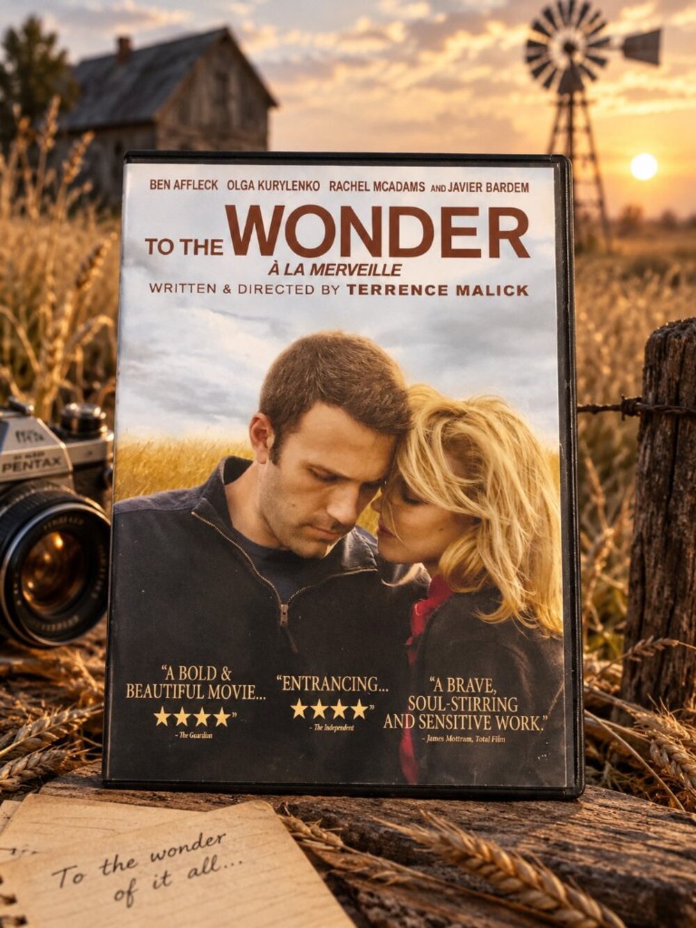 To The Wonder (DVD, Region 1) Very Good condition from personal collection!
